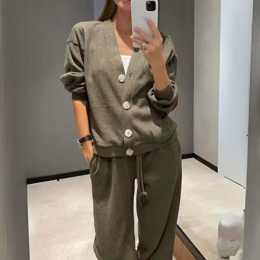Damen-Gilet, Set, lässiger Stil, weich, Baumwolle 9