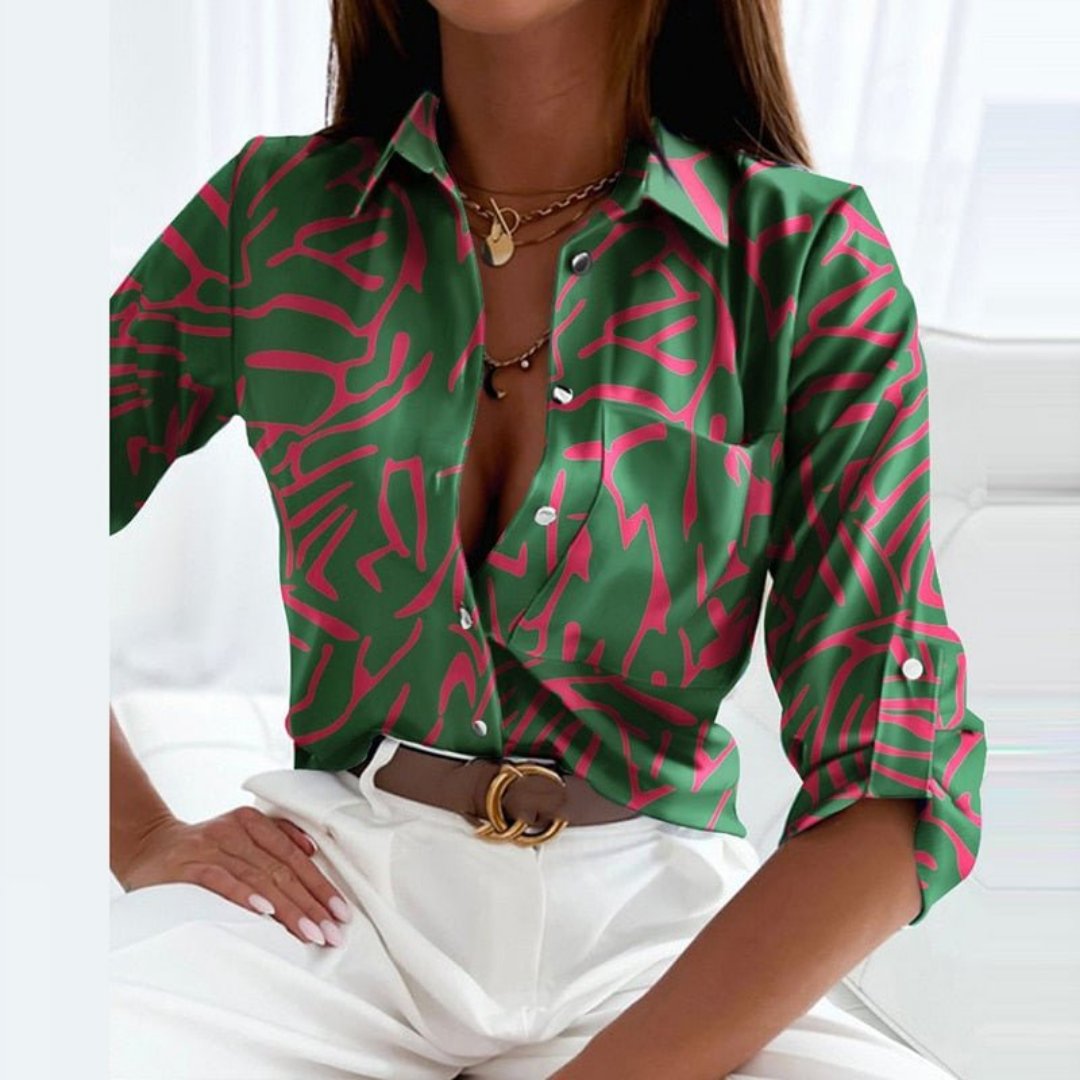 Lässiges Button-Down-Hemd für Damen aus hochwertigem Stoff – perfekt für Alltag und Fest, S-2XL 4