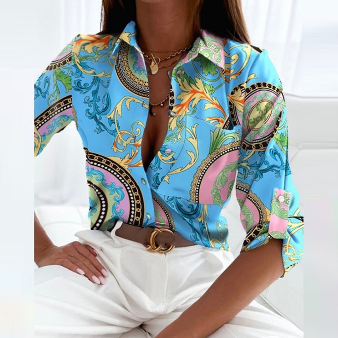 Lässiges Button-Down-Hemd für Damen aus hochwertigem Stoff – perfekt für Alltag und Fest, S-2XL 15