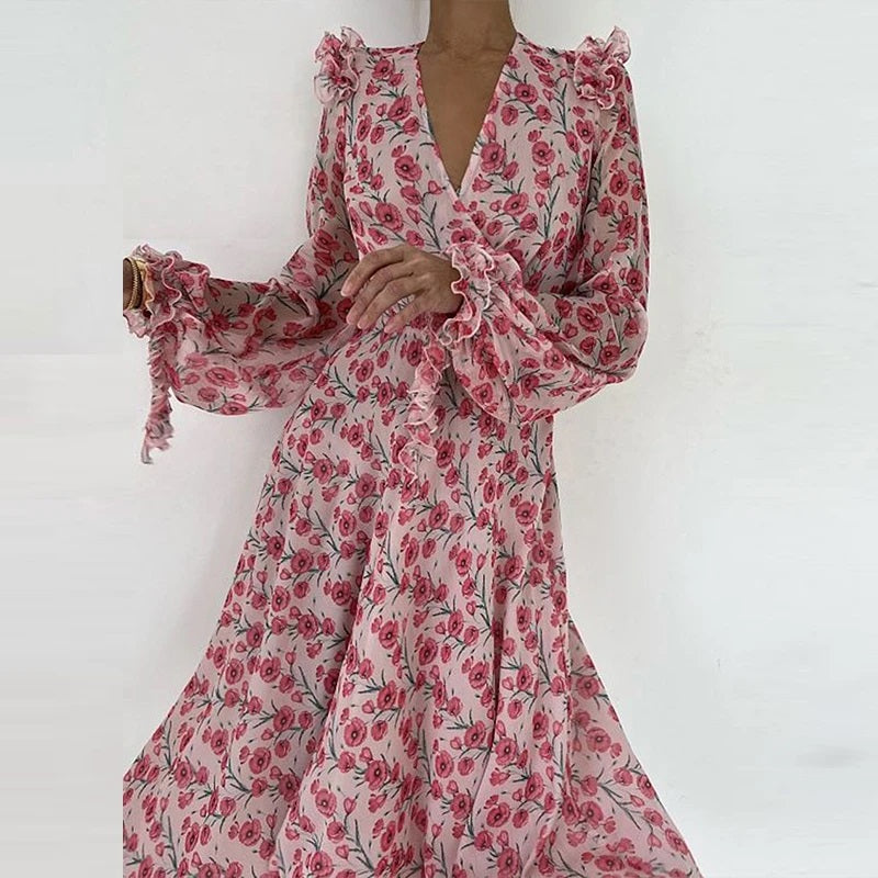 Damen-Kleid, Boho, leichte Baumwolle 5