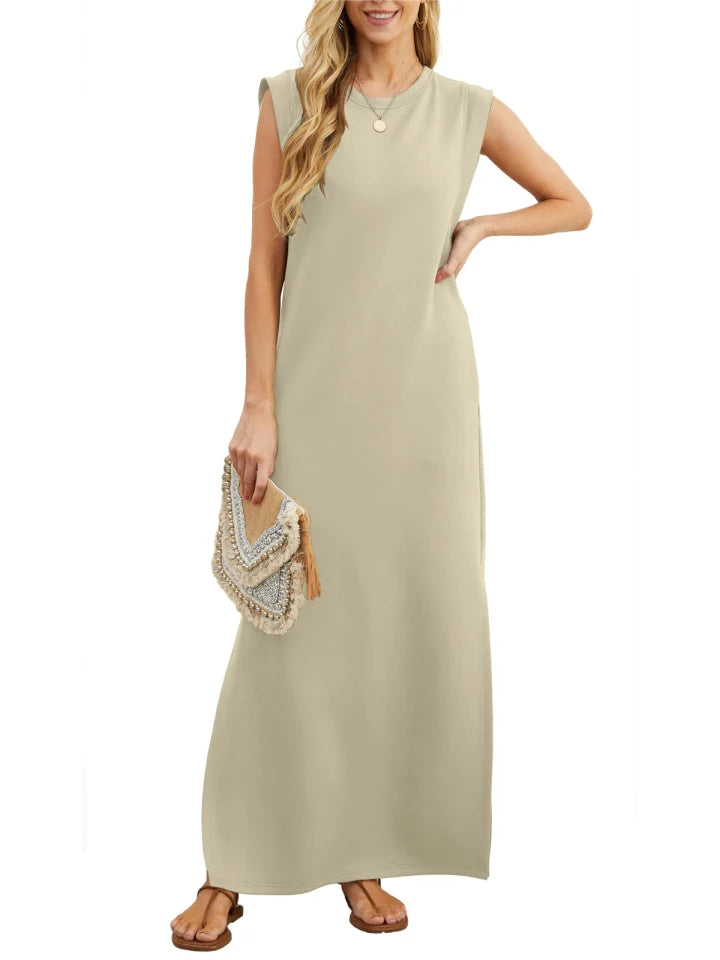 Damen-Kleid, gestrickt, mit Schlitz, Acryl-4