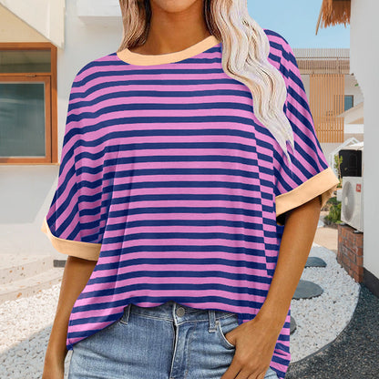 Variantenbild für Damen-T-Shirt, kurzärmelig, Rundhals, 100% Baumwolle-36