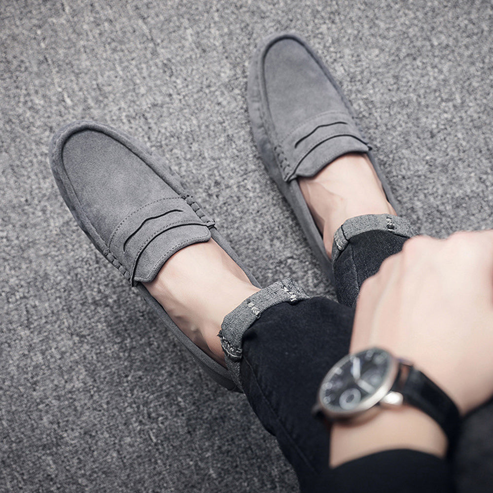 Herrenschuhe, Wildleder, weiche Sohle, komfortabel, Design, synthetisches Leder-2
