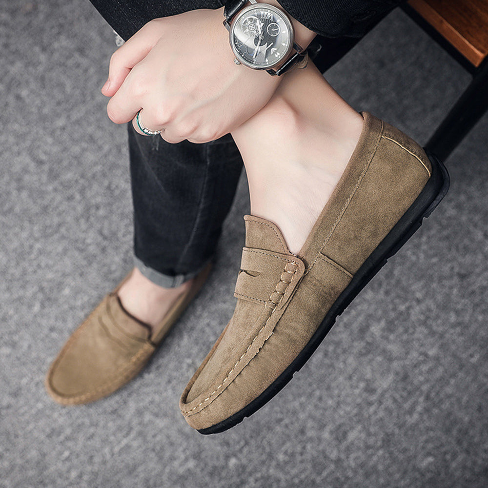 Herrenschuhe, Wildleder, weiche Sohle, komfortabel, Design, synthetisches Leder-3