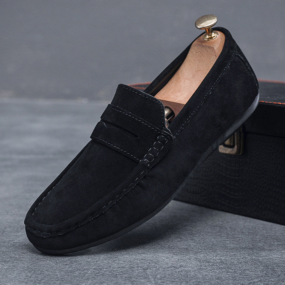 Herrenschuhe, Wildleder, weiche Sohle, komfortabel, Design, synthetisches Leder-1