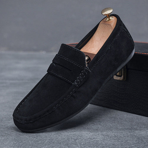 Herrenschuhe, Wildleder, weiche Sohle, komfortabel, Design, synthetisches Leder-1