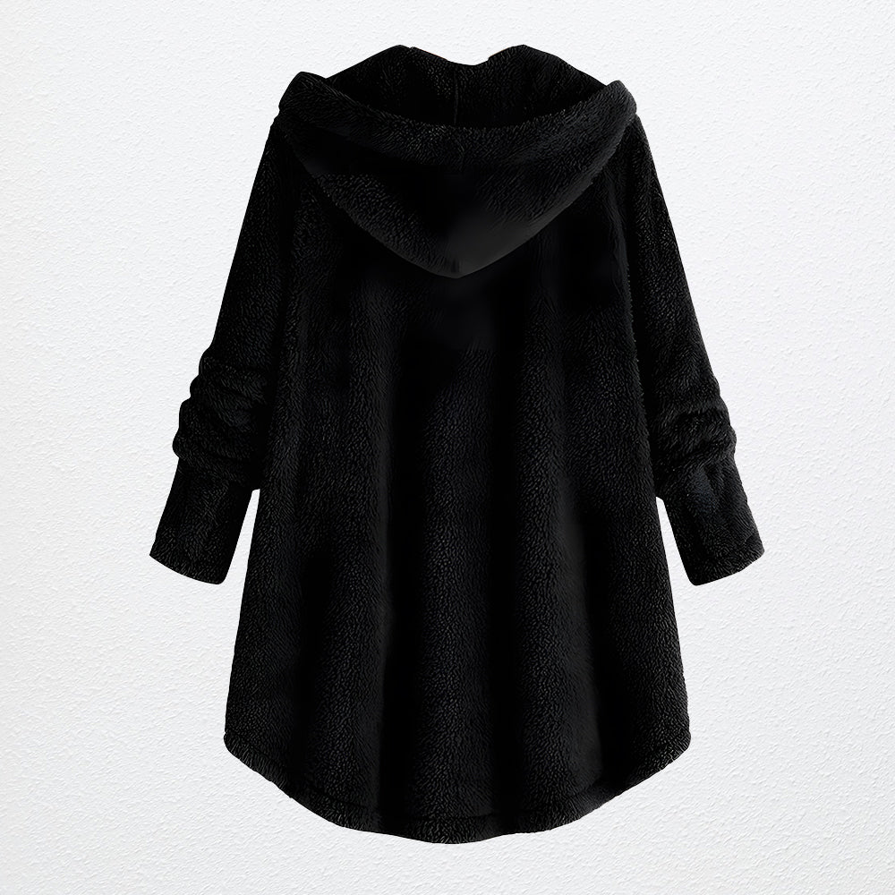 Damenjacke Fleece Kapuzenjacke Polyester Lässig-2