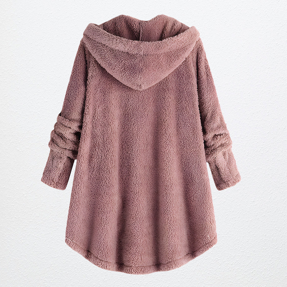 Damenjacke Fleece Kapuzenjacke Polyester Lässig-4