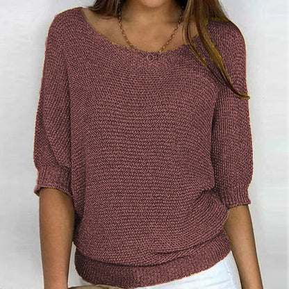 Variant image for Damen-Rundhalspullover, Dreiviertelärmel, Polyester-73