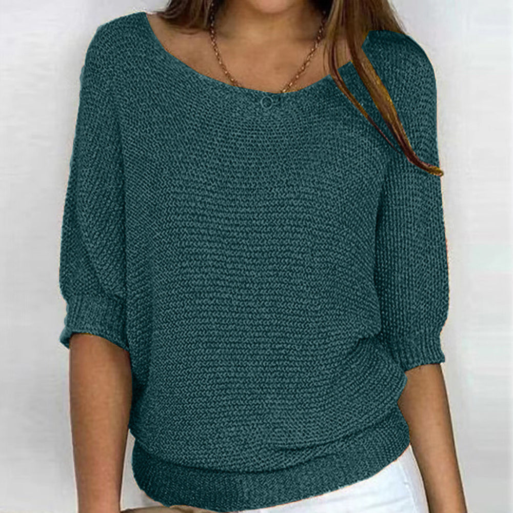 Variant image for Damen-Rundhalspullover, Dreiviertelärmel, Polyester-89