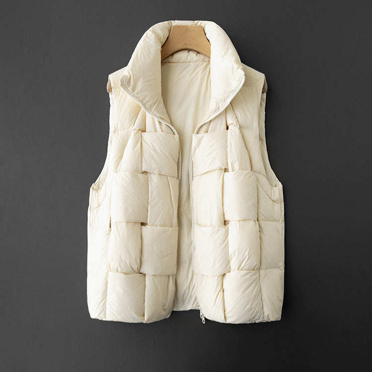 Damen-Daunenweste, elegant, designt, für Layering-Styling-1