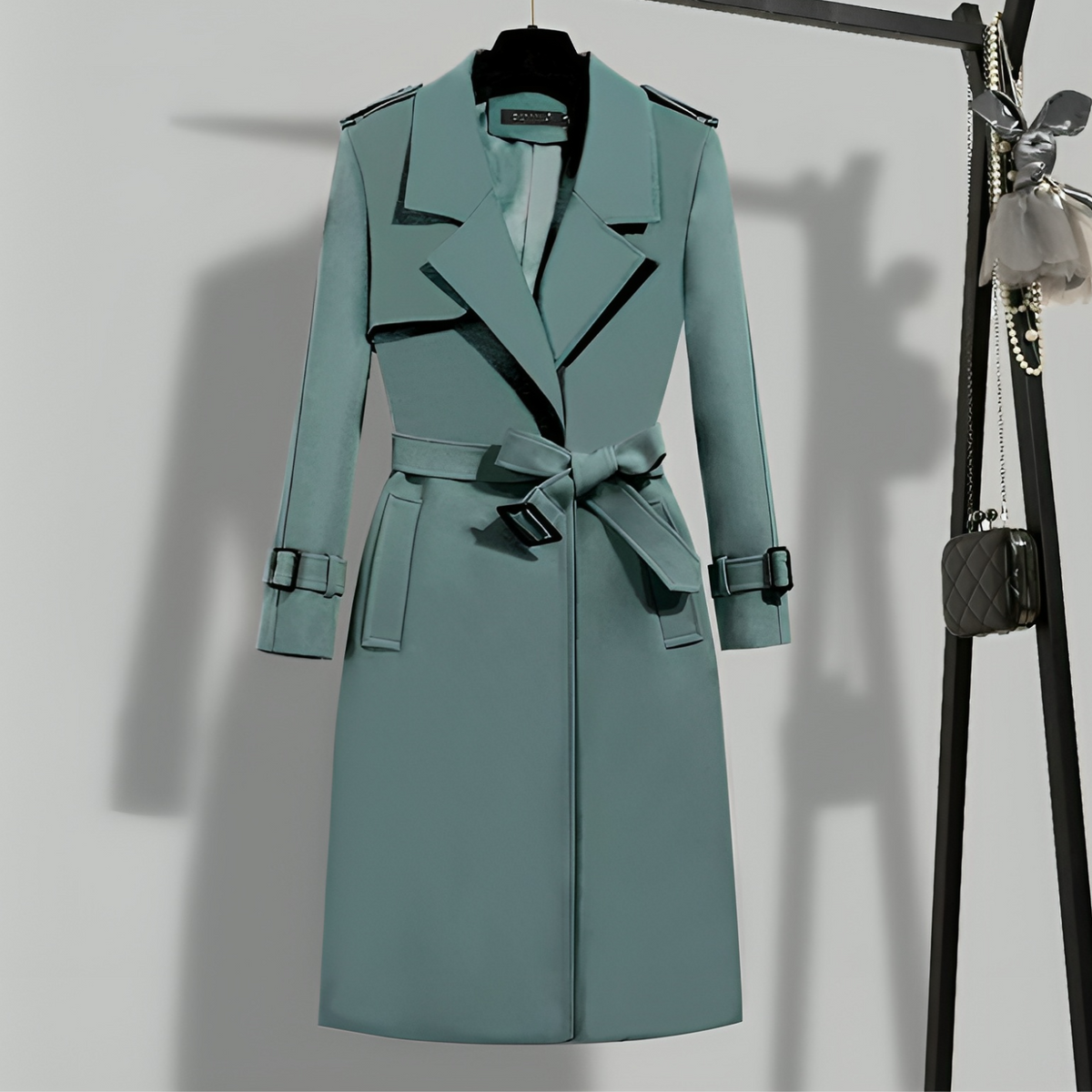 Damen-Mantel Warm Elegant Polyester für kalte Tage-5