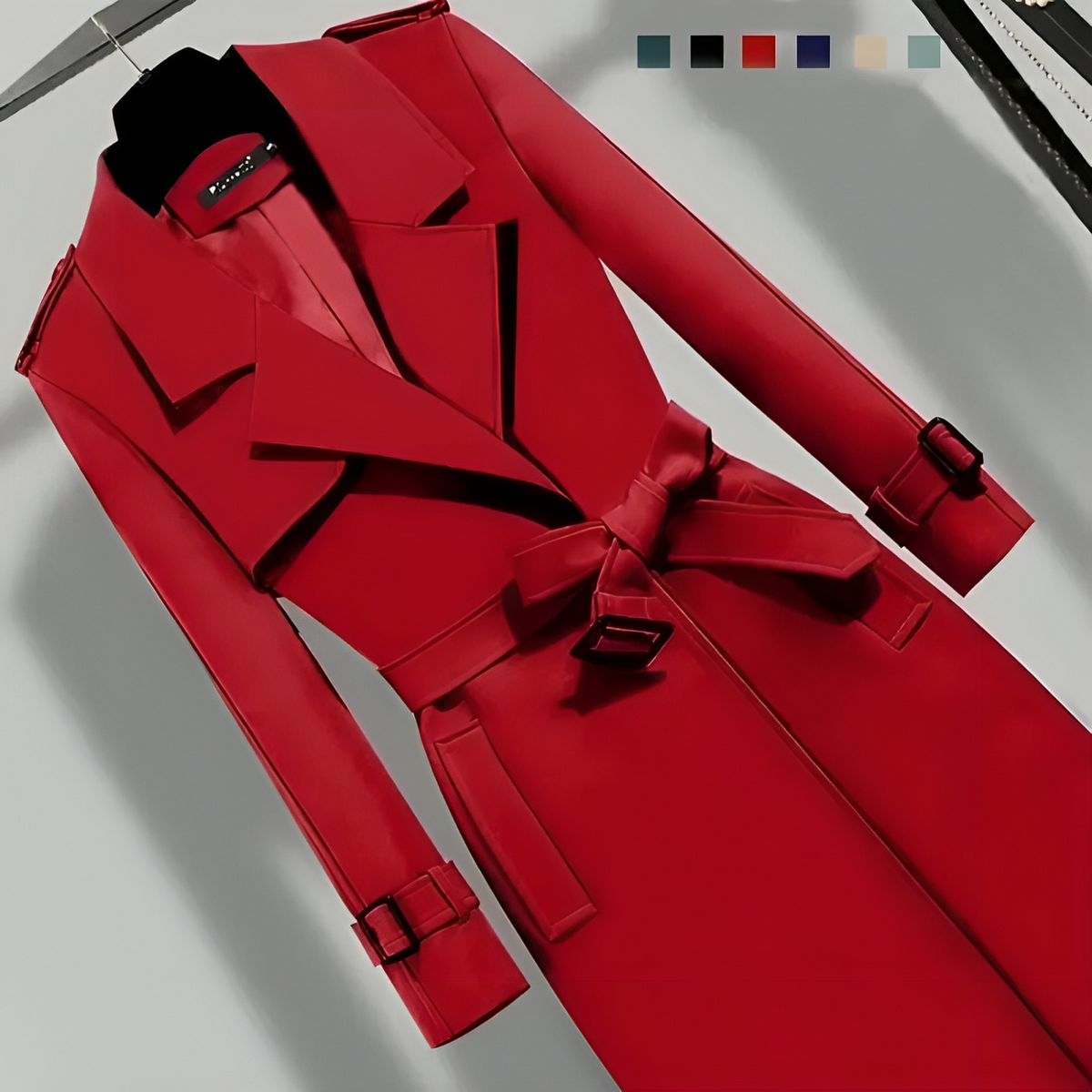 Damen-Mantel Warm Elegant Polyester für kalte Tage-3