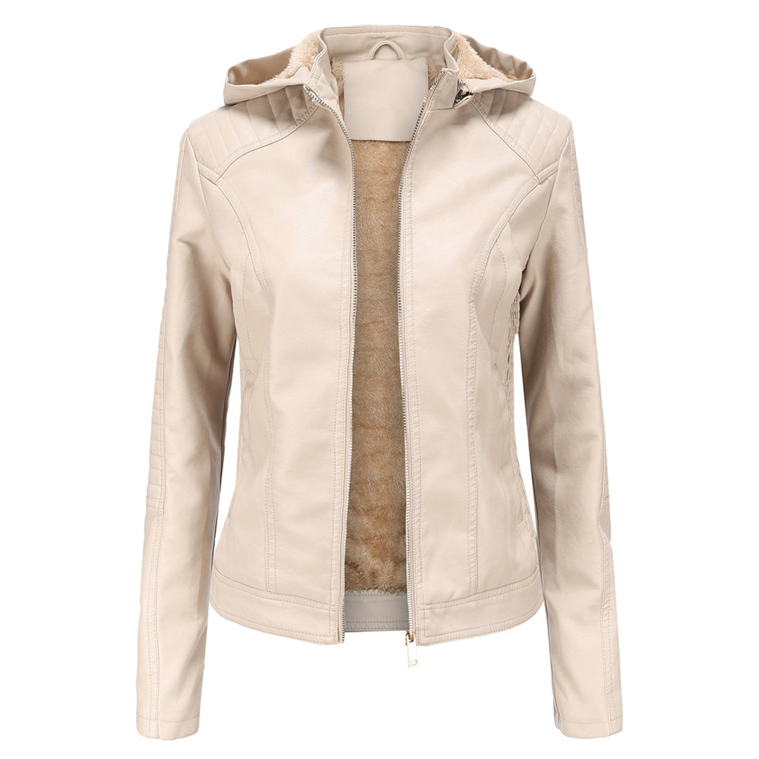 Variant image for Damen-Lederjacke, vielseitiger Stil, hochwertig-25