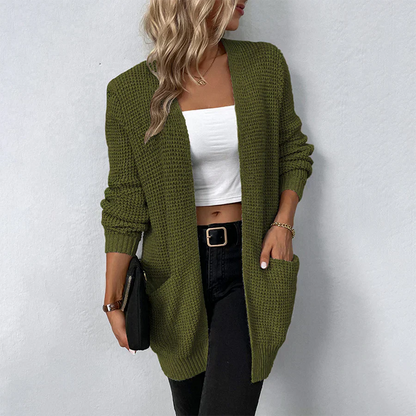 Damen-Strickjacke, lässiges Design, hochwertiges Acryl 6