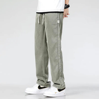 Herren-Trainingshose, lässiger Stil, gebürsteter Denim 10