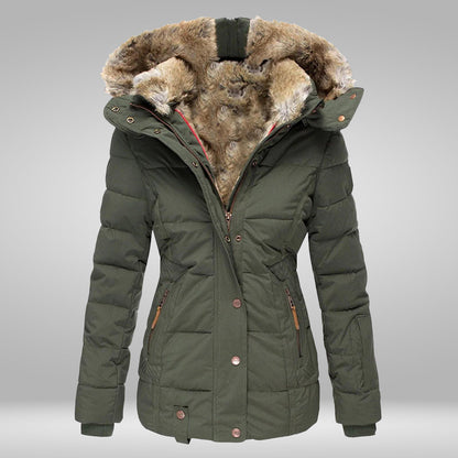 Variant image for Damen-Winterjacke mit Kunstfellkapuze, elegant und wetterfest-1
