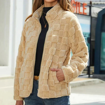 Variant image for Damen-Fleecejacke, kurz, modernes Design, weicher Fleece-1