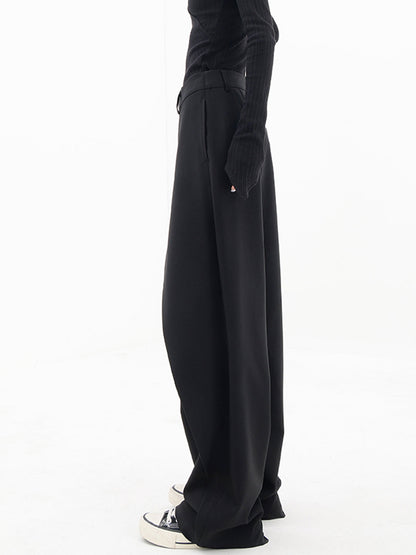 Damen-baggye-Hose, asymmetrisches Design, Baumwolle-4