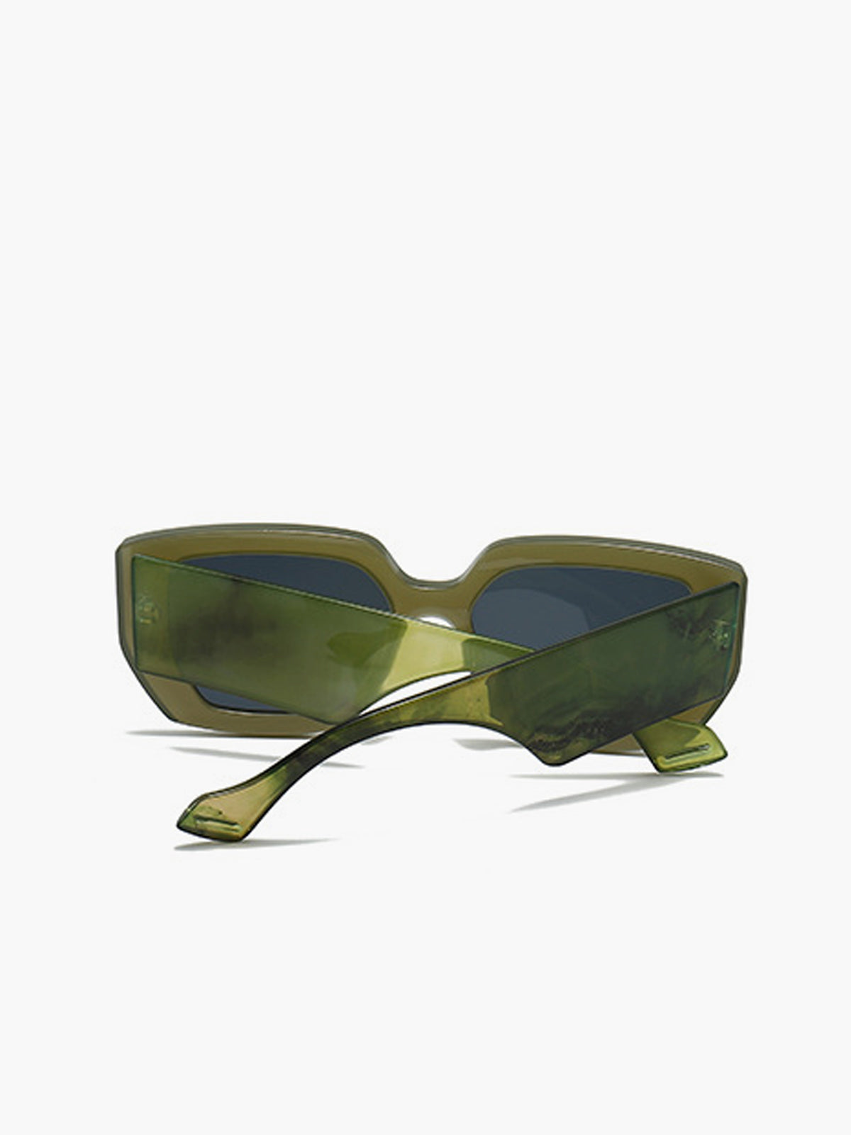 Damen-Sonnenbrille, eckig, mit Marmordruck, Kunststoff, Glas-3