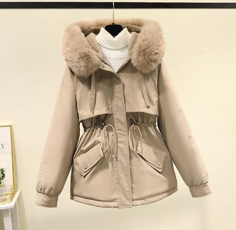 Damenjacke Samtfutter Elegantes Design für Kalte Tage-2