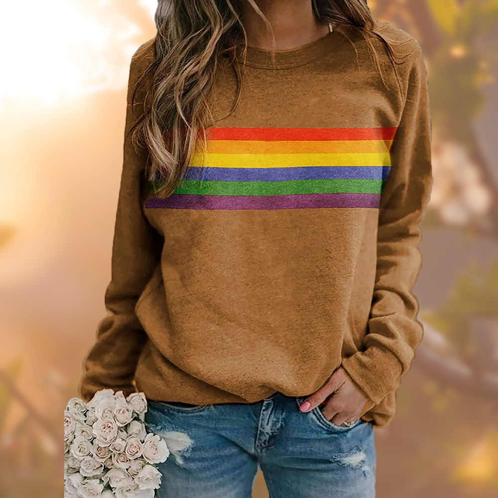Variant image for Damen-Strickpullover, langärmelig, weiche Baumwolle, Retro-Muster-8