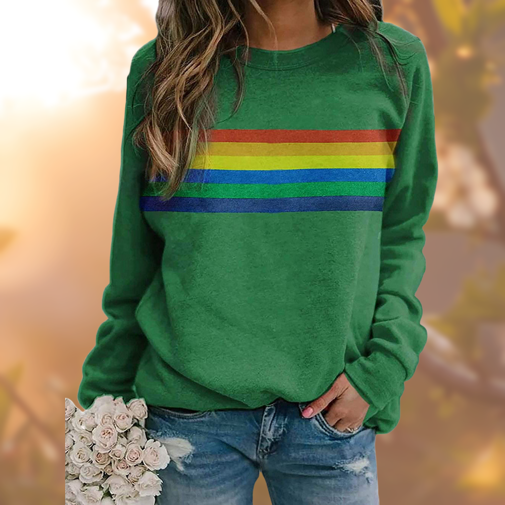 Variant image for Damen-Strickpullover, langärmelig, weiche Baumwolle, Retro-Muster-22