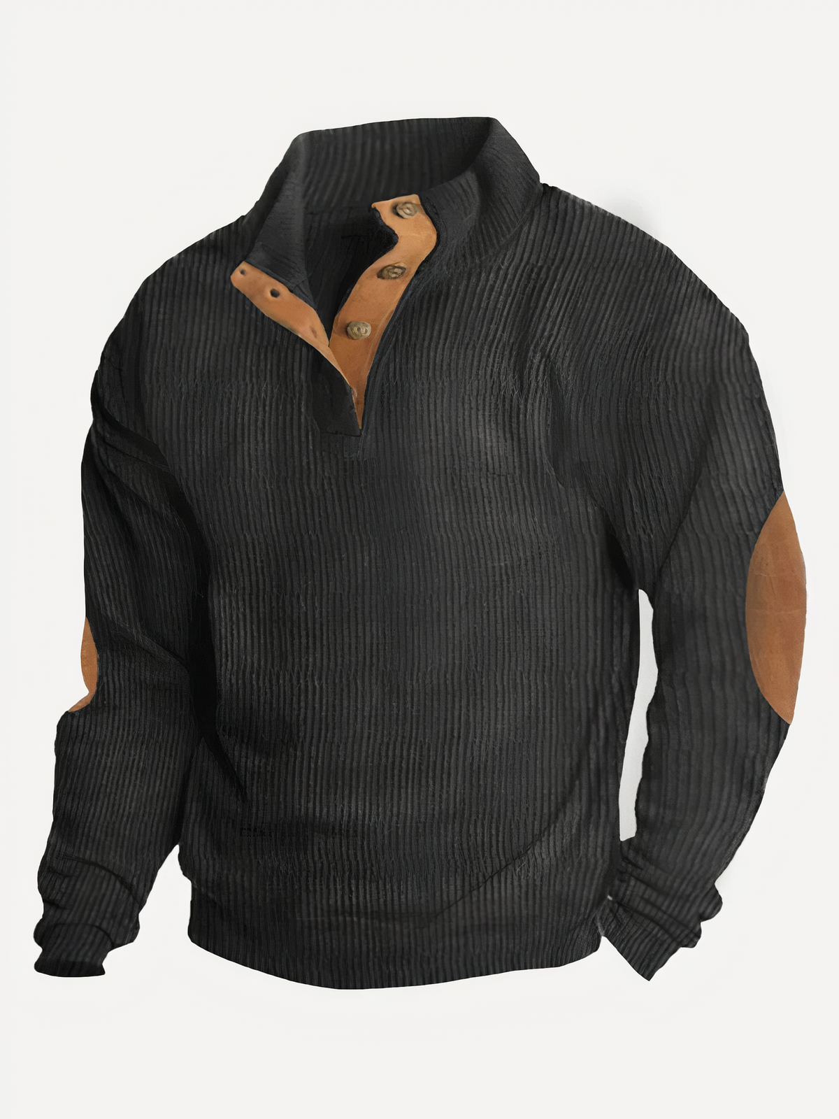 Herrenpullover, Farbblock, Stehkragen, weiche Faser-2