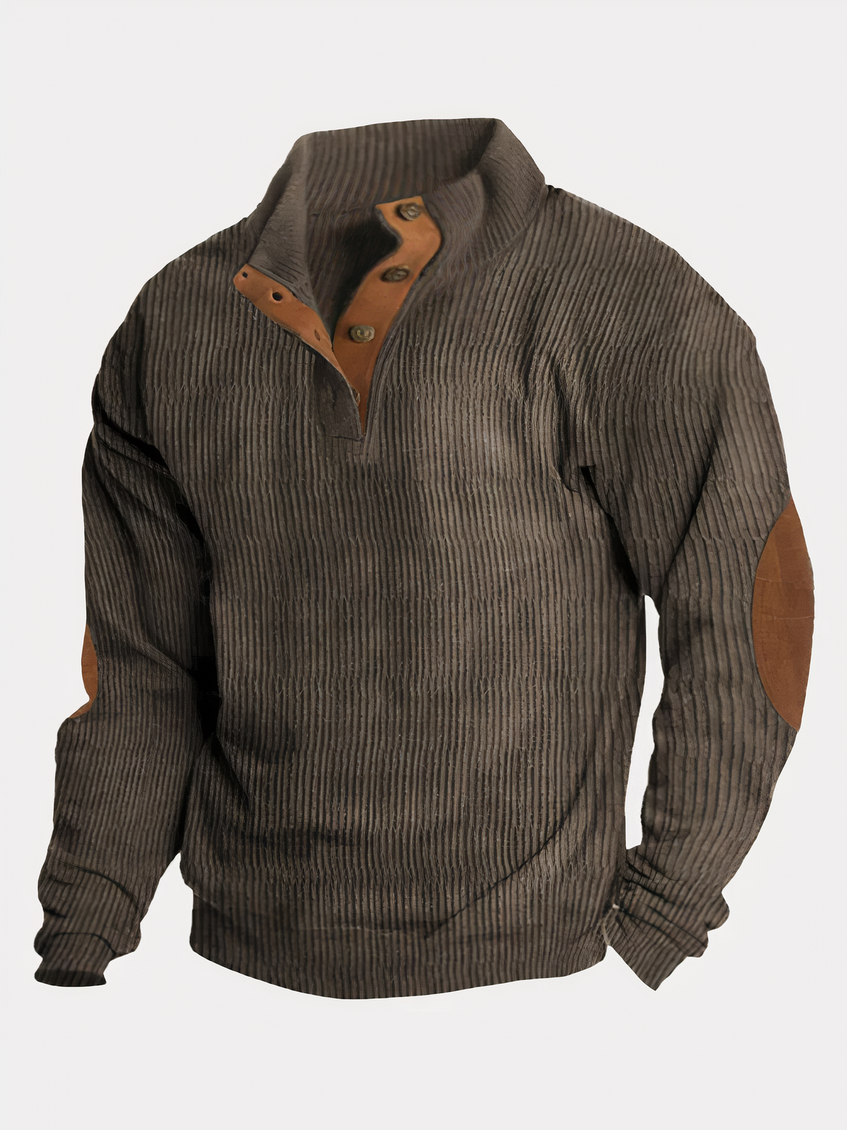 Herrenpullover, Farbblock, Stehkragen, weiche Faser-4