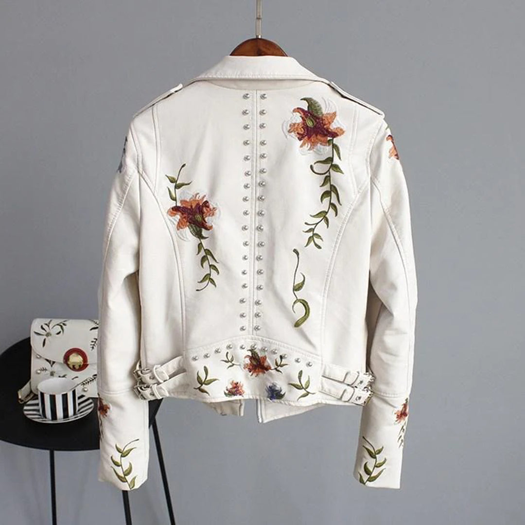 Damenjacke Geblümtes Design Leichtes Material für Frühling und Sommer-2
