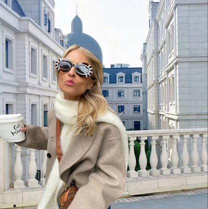 Lange Damen-Winterjacke mit Knöpfen – im Oversize-Schnitt aus hochwertigem Polyester für Stil und Komfort 5