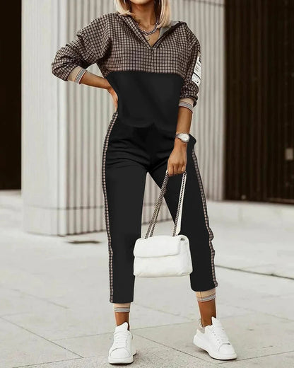 Damen-Trainingsanzug, modern, atmungsaktives Stretchmaterial-2