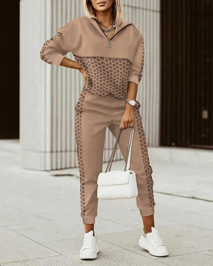 Damen-Trainingsanzug, modern, atmungsaktives Stretchmaterial-3