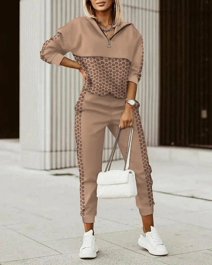 Damen-Trainingsanzug, modern, atmungsaktives Stretchmaterial-3