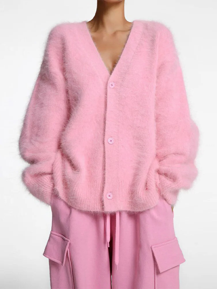 Variant image for Damen-Cardigan, klassischer Kaschmir-13