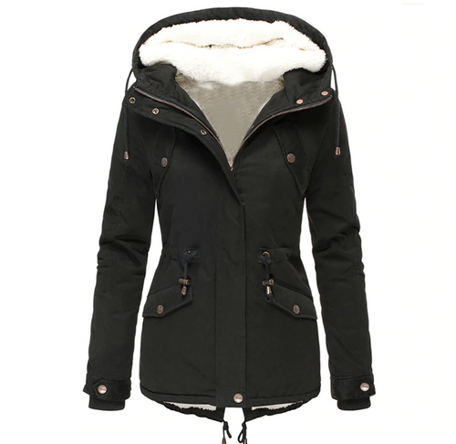 Damen Winterjacke Klassisches Design Hochwertiges Polyester-1
