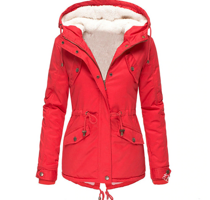 Damen Winterjacke Klassisches Design Hochwertiges Polyester-4