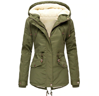 Damen Winterjacke Klassisches Design Hochwertiges Polyester-2