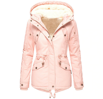 Damen Winterjacke Klassisches Design Hochwertiges Polyester-5