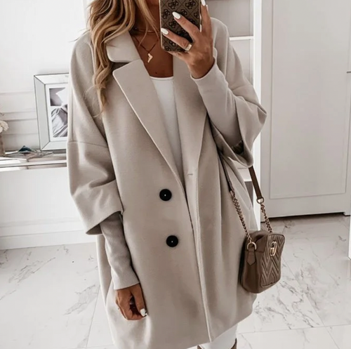 Damenjacke Modern Polyester für den Herbst - Jacken Damen Klare Linien und Bequem-1