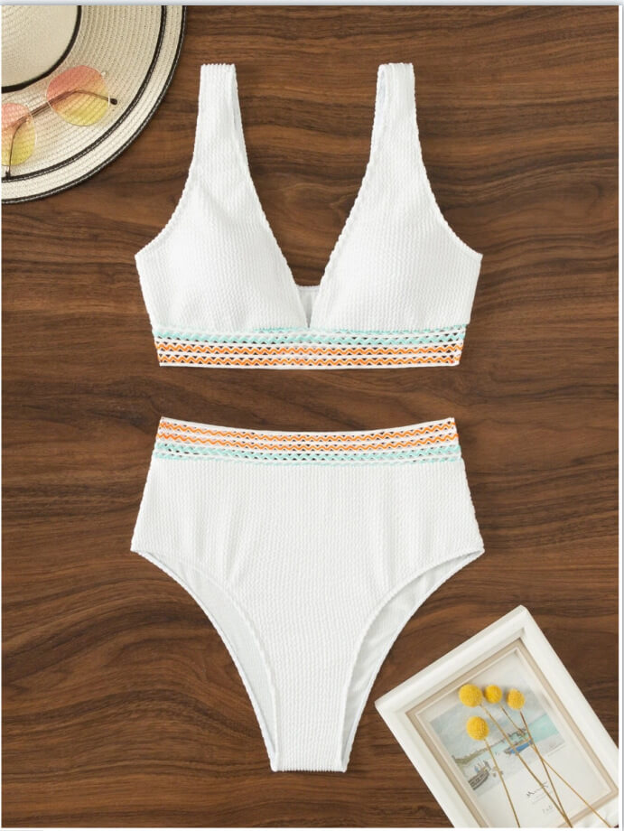 Damen Bikini Gehäkeltes Design Hochwertiger Synthetikfaser-2