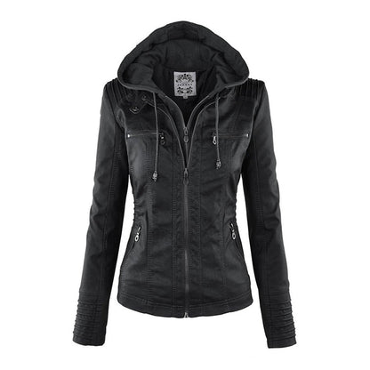 Variant image for Damenjacke Slim Fit PU-Leder für den Herbst-8
