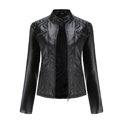 Damen-Lederjacke, elegantes Design, hochwertiges Leder 1