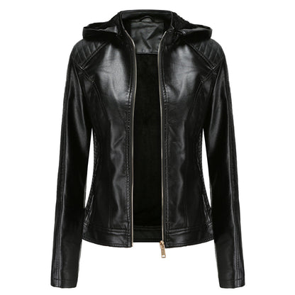 Damen-Lederjacke, vielseitiger Stil, hochwertig-1