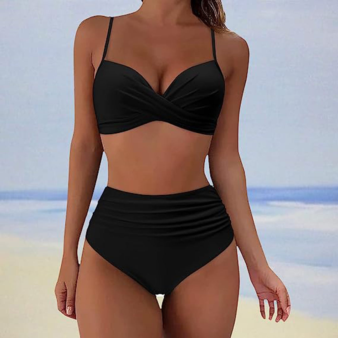 Variant image for Damen Bikini-Set Hohe Taille Trendiges Nylon Spandex-19