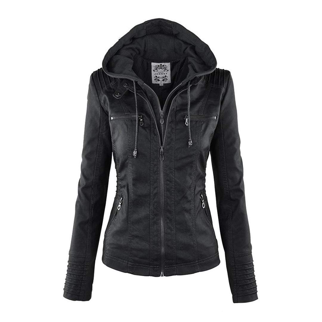 Variant image for Damenjacke Slim Fit PU-Leder für den Herbst-14