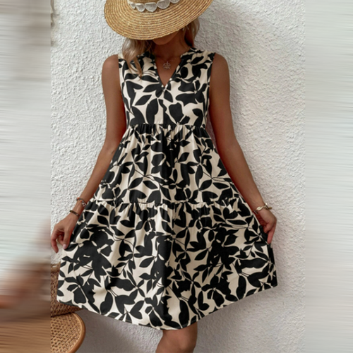 Damen-Sommerkleid, boho, leicht, weicher Stoff-1