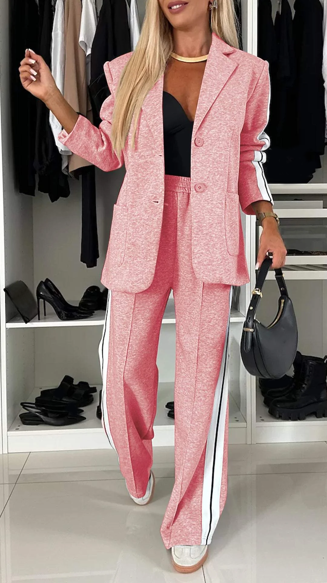 Variantbild für Damen Freizeithose, weite Passform, zweiteiliges Design, 100% Baumwolle-65