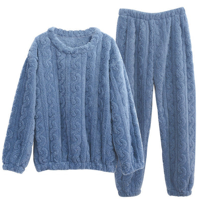 Flanell-Pyjama-Set für Damen – Weicher und bequemer Winterpyjama mit Oberteil und Hose 2