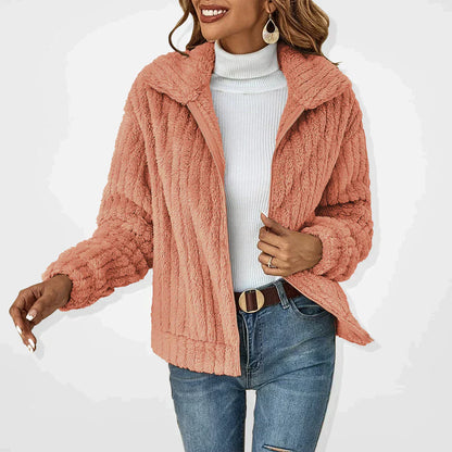 Variant image for Damen-Lässige Strickjacke, weicher Stoff mit Taschen-9